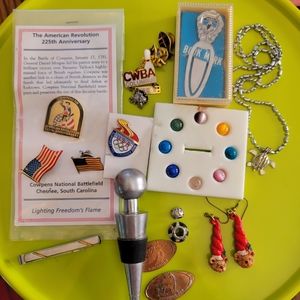Odds & Ends ~ Random Trinkets ~ Sea World Bookmark ~ Flag Pins ~ Beads
